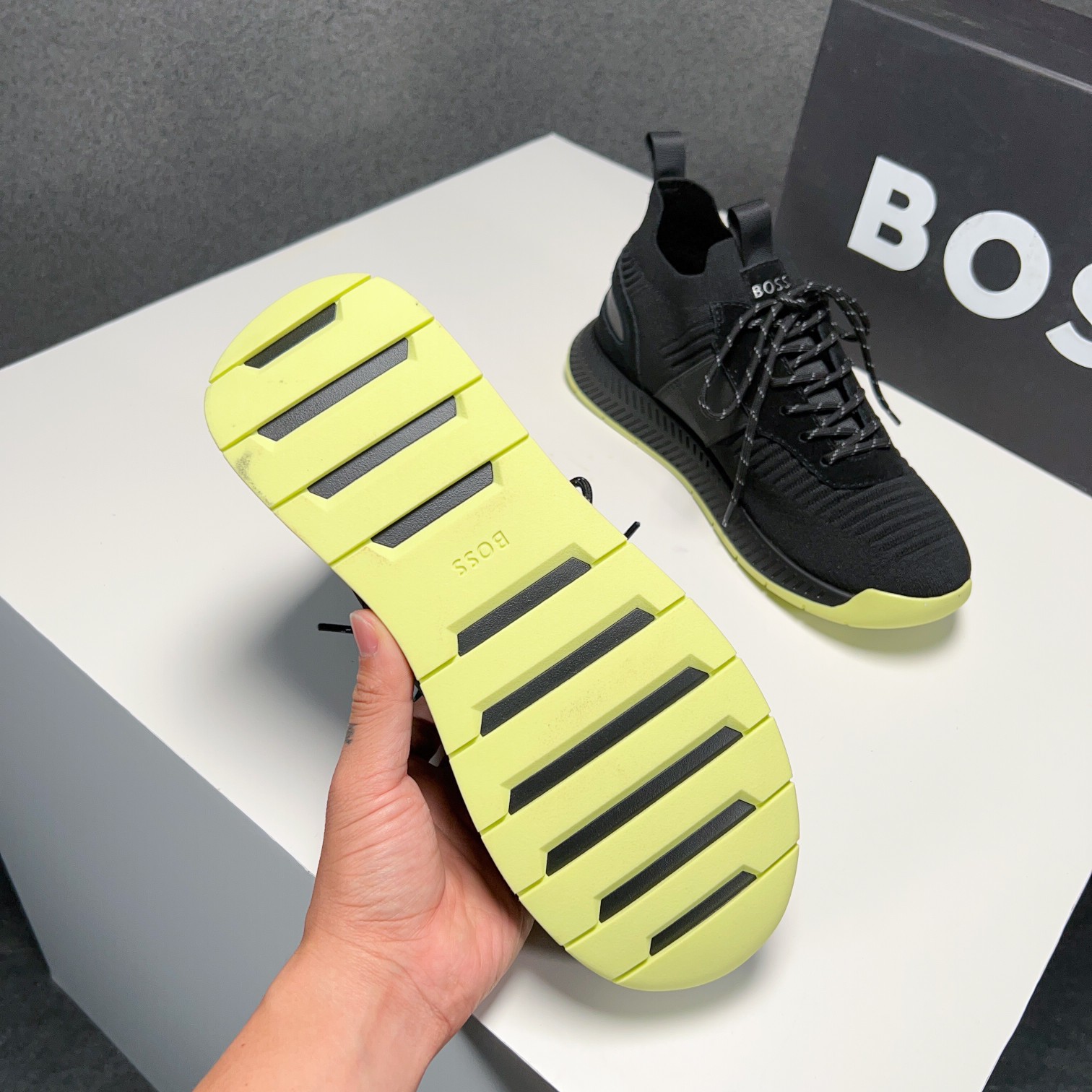 Zapatillas deportivas BOSS Sport Style Sockliner Parte superior de punto tridimensional con suela li