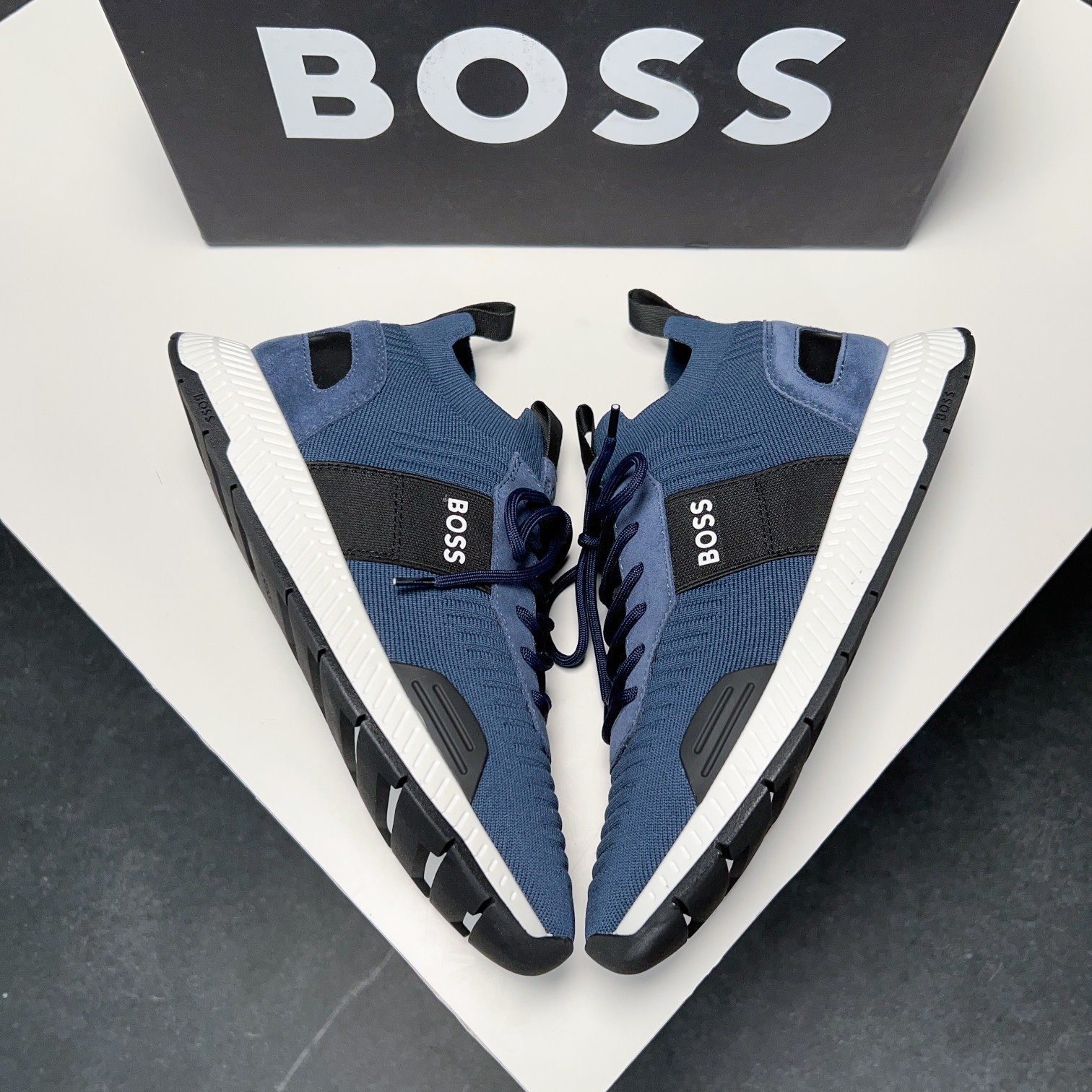 Zapatillas deportivas BOSS Sport Style Sockliner Parte superior de punto tridimensional con suela li