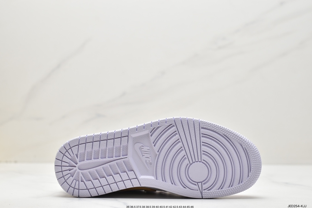150 原厂级别 Air Jordan 1 Low 白紫黄 官方同步新色DC0774-501