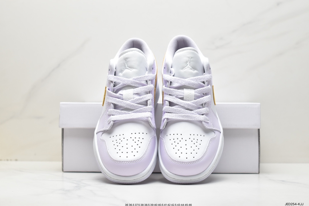 150 原厂级别 Air Jordan 1 Low 白紫黄 官方同步新色DC0774-501