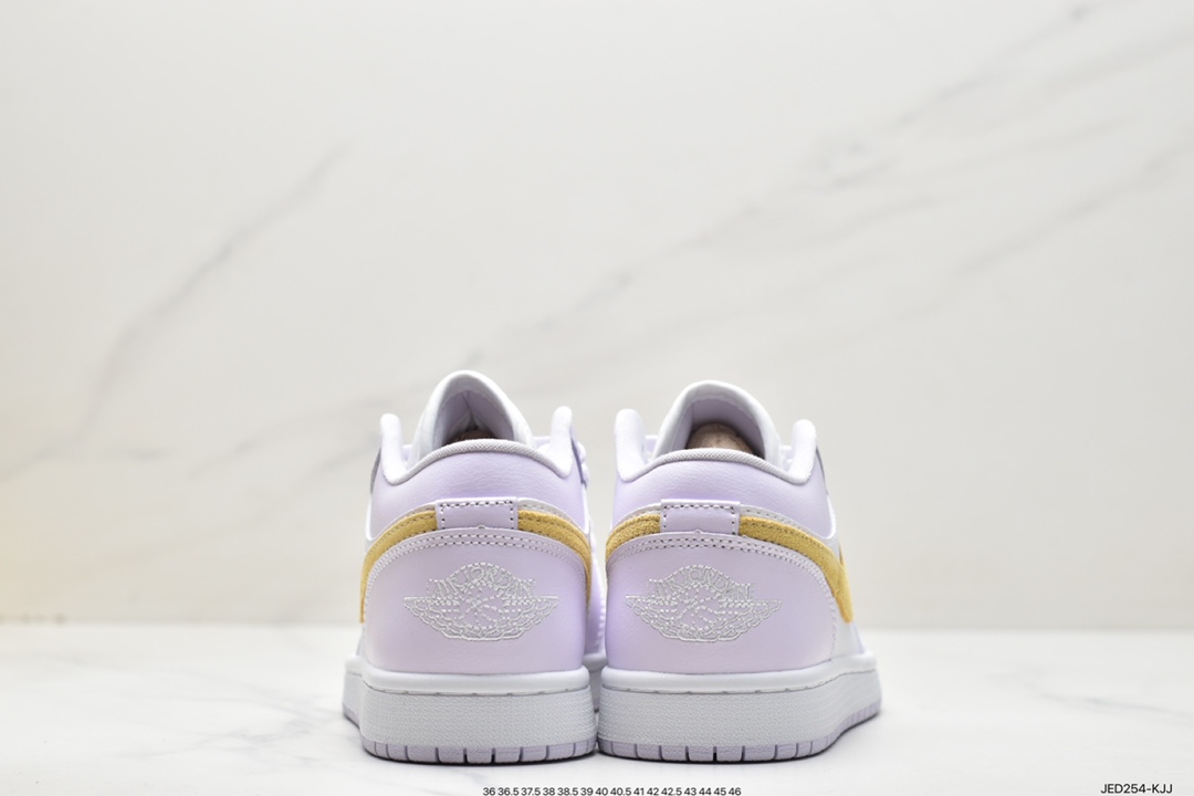 150 原厂级别 Air Jordan 1 Low 白紫黄 官方同步新色DC0774-501
