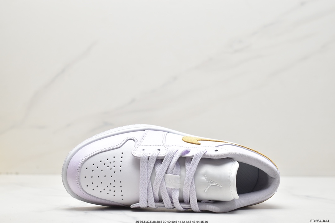 150 原厂级别 Air Jordan 1 Low 白紫黄 官方同步新色DC0774-501
