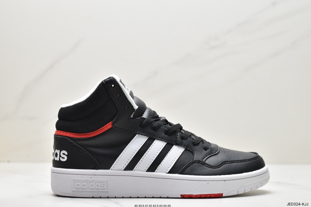 150 阿迪达斯adidad HOOPS 3.0 百搭单品网球运动休闲高帮板鞋  GY4747