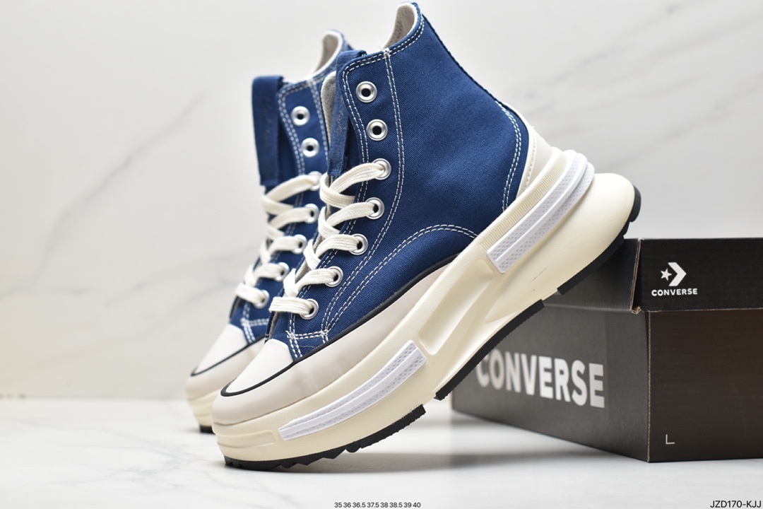 140 匡威Converse Run Star Legacy 1970 Cx High"Light Green/Blue/White"传承改良系列帆布鞋