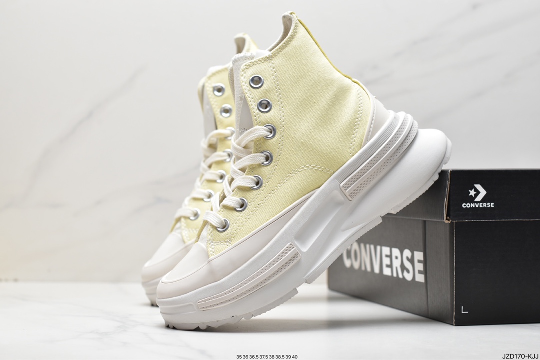 140 匡威Converse Run Star Legacy 1970 Cx High"Light Green/Blue/White"传承改良系列帆布鞋