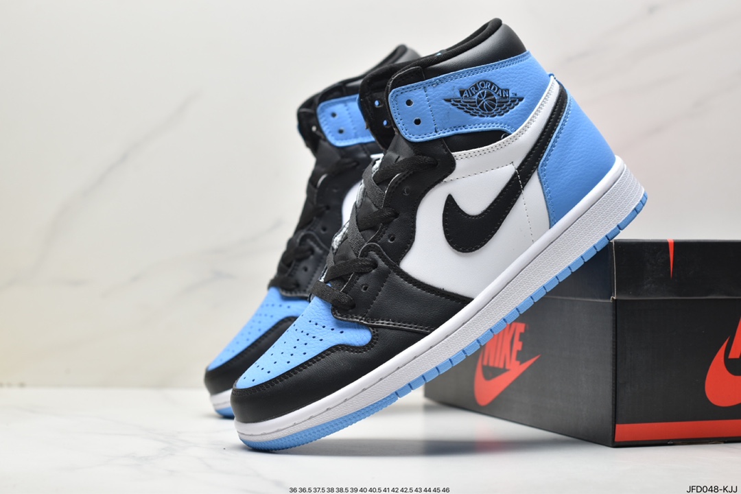 170 Air Jordan 1 High OG ”True Blue” AJ1 乔1黑蓝脚趾配色 高帮篮球鞋 DZ5485-400
