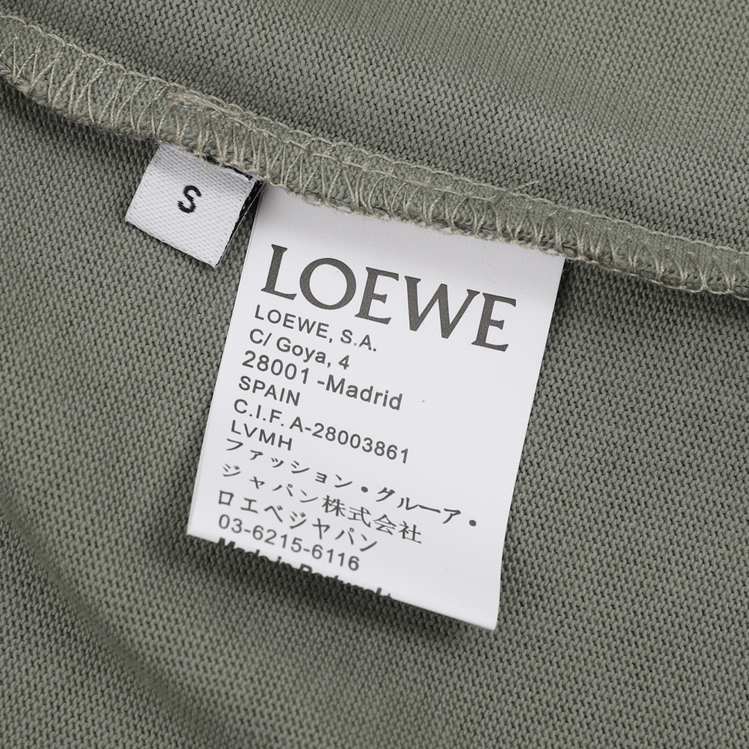 170 LOEWE/罗意威 撞色刺绣LOGO圆领短袖T恤 LW经典刺绣系列