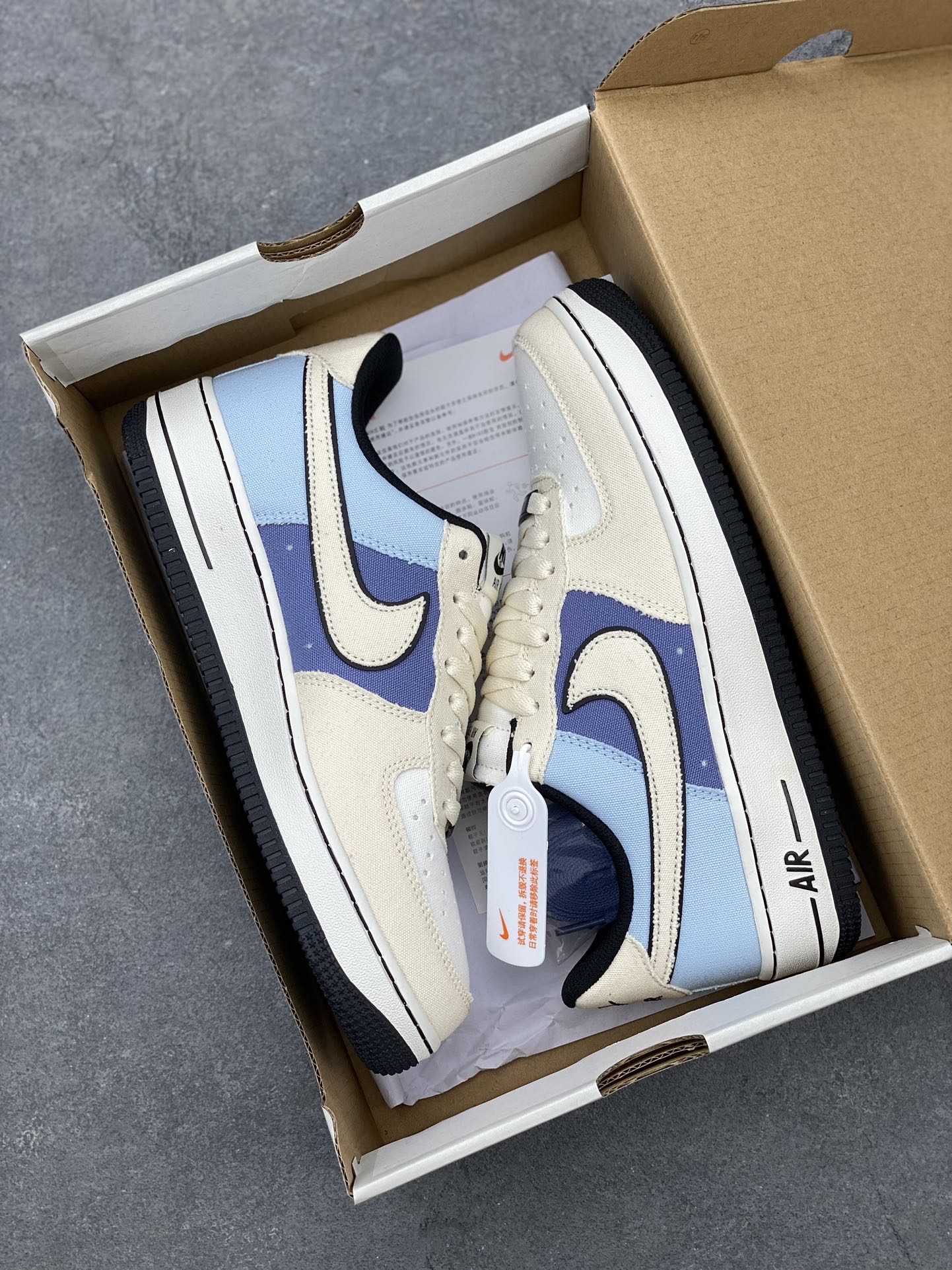 Nike Air Force 1 Low-Top Sneakers - Blue/White, Comfortable and Durable 10 i1681159171 2554 8