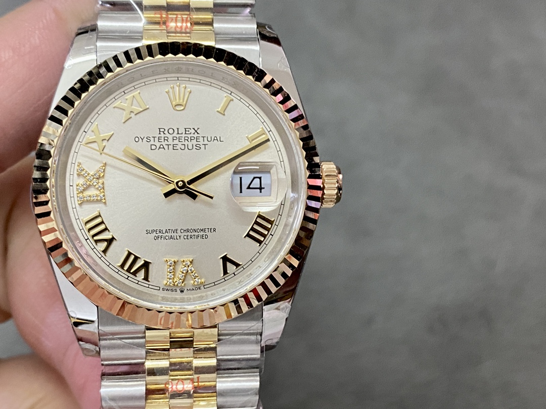 NO:142602,Gold-packed K gold GM Rolex Log type 36mm movement 904 stainless steel, Rolex, rolex19860909包金款K金 GM 劳力士 日志型 36mm 机芯 904精钢,劳力士,rolex,Watch