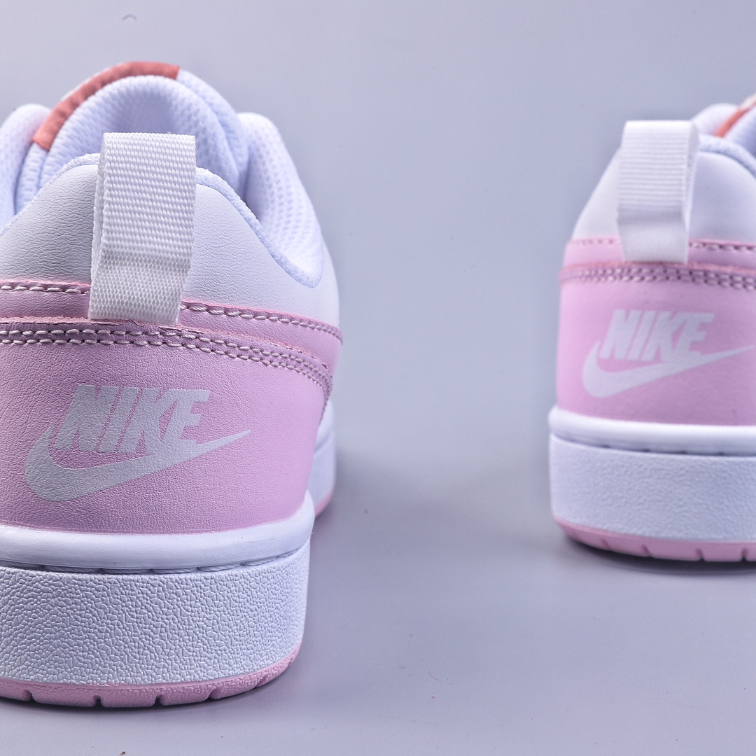 150 Nike Court Borough Low 2 白粉 独家全头层版本DQ0492-100