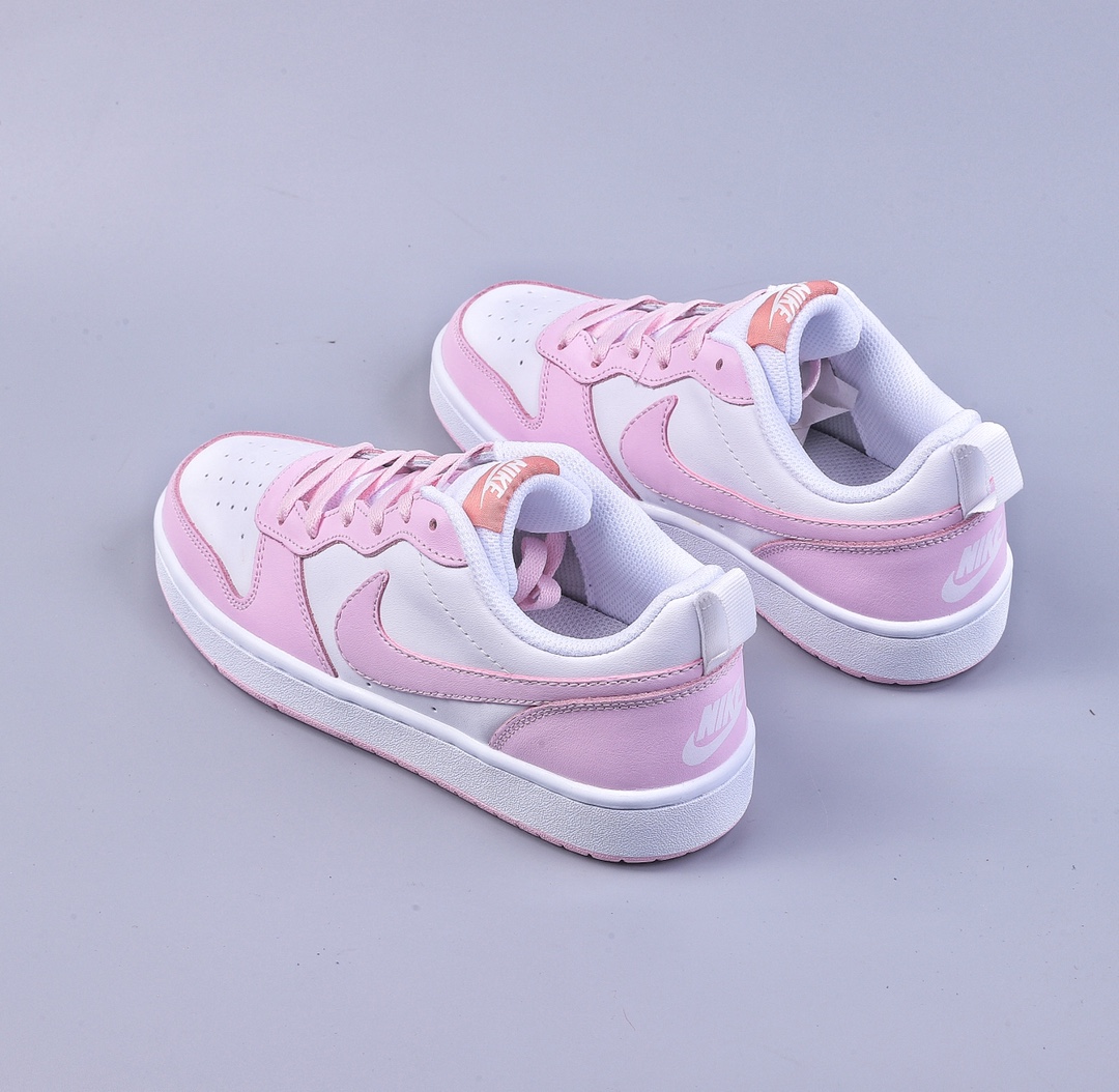 150 Nike Court Borough Low 2 白粉 独家全头层版本DQ0492-100