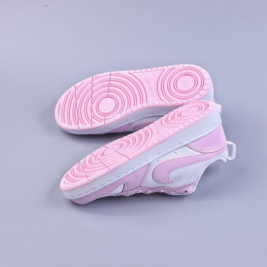 150 Nike Court Borough Low 2 白粉 独家全头层版本DQ0492-100