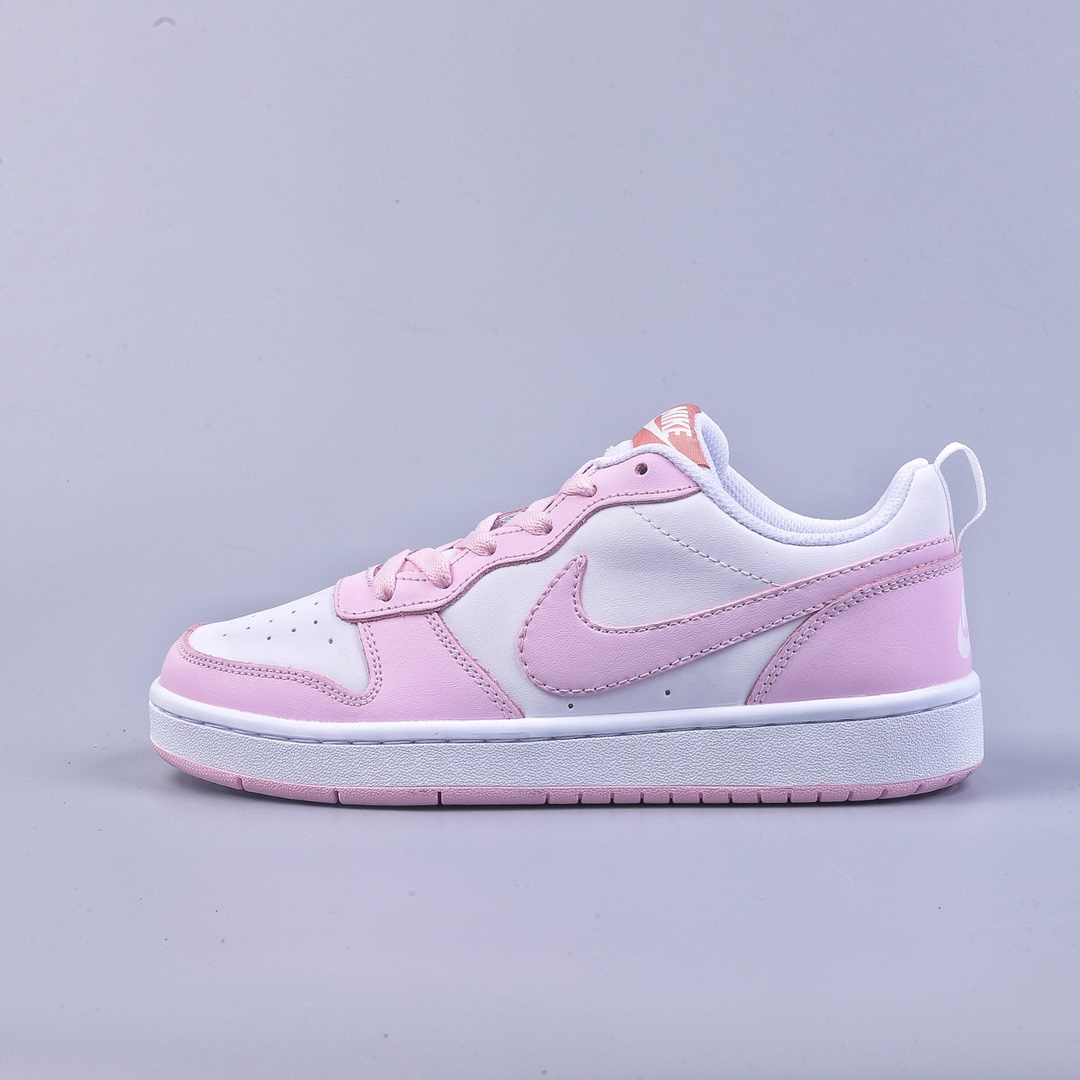150 Nike Court Borough Low 2 白粉 独家全头层版本DQ0492-100