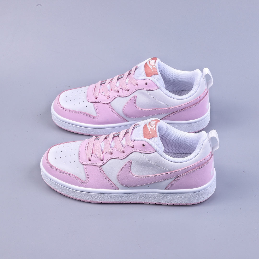 150 Nike Court Borough Low 2 白粉 独家全头层版本DQ0492-100
