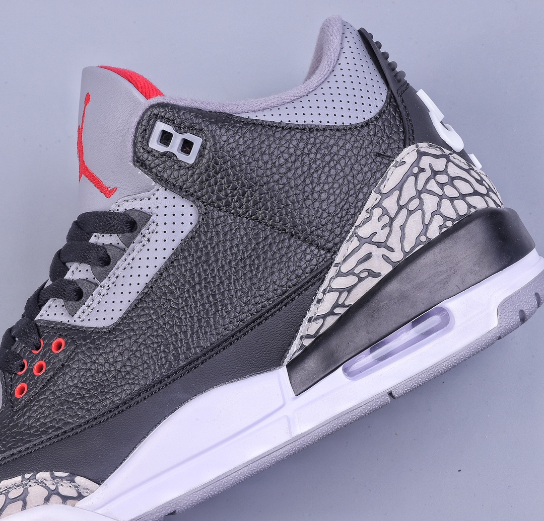 280 R Air Jordan AJ3 Retro系列 黑水泥 854262-001