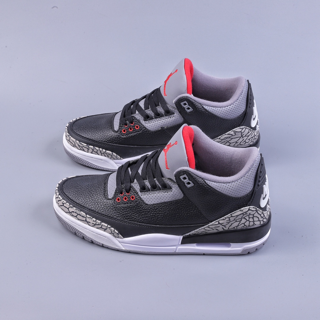 280 R Air Jordan AJ3 Retro系列 黑水泥 854262-001