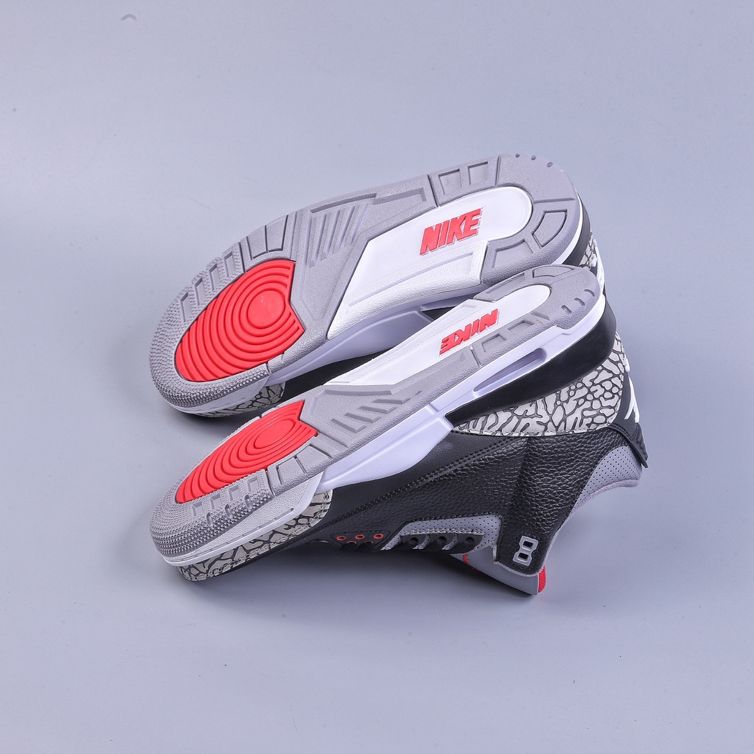280 R Air Jordan AJ3 Retro系列 黑水泥 854262-001