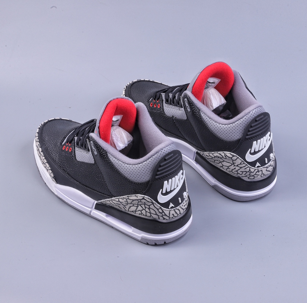 280 R Air Jordan AJ3 Retro系列 黑水泥 854262-001