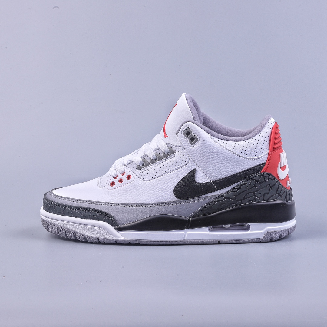 280 R Air Jordan AJ3 Retro NRG手稿黑白水泥钩子AQ3835-160