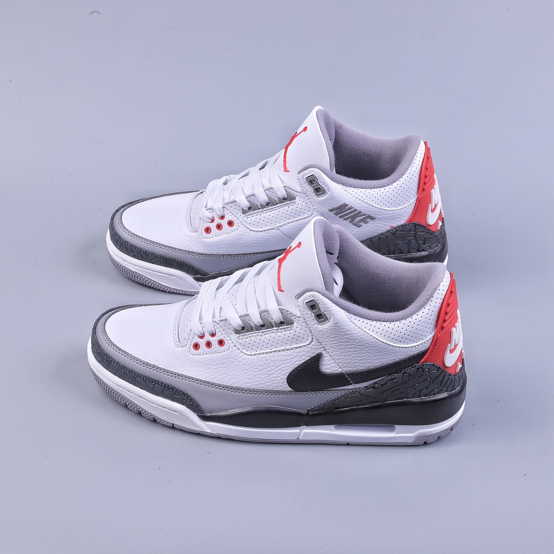 280 R Air Jordan AJ3 Retro NRG手稿黑白水泥钩子AQ3835-160