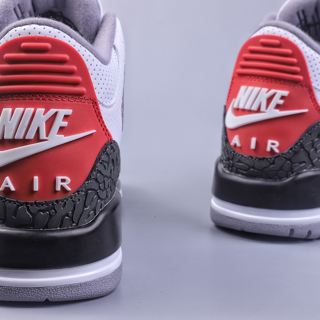 280 R Air Jordan AJ3 Retro NRG手稿黑白水泥钩子AQ3835-160