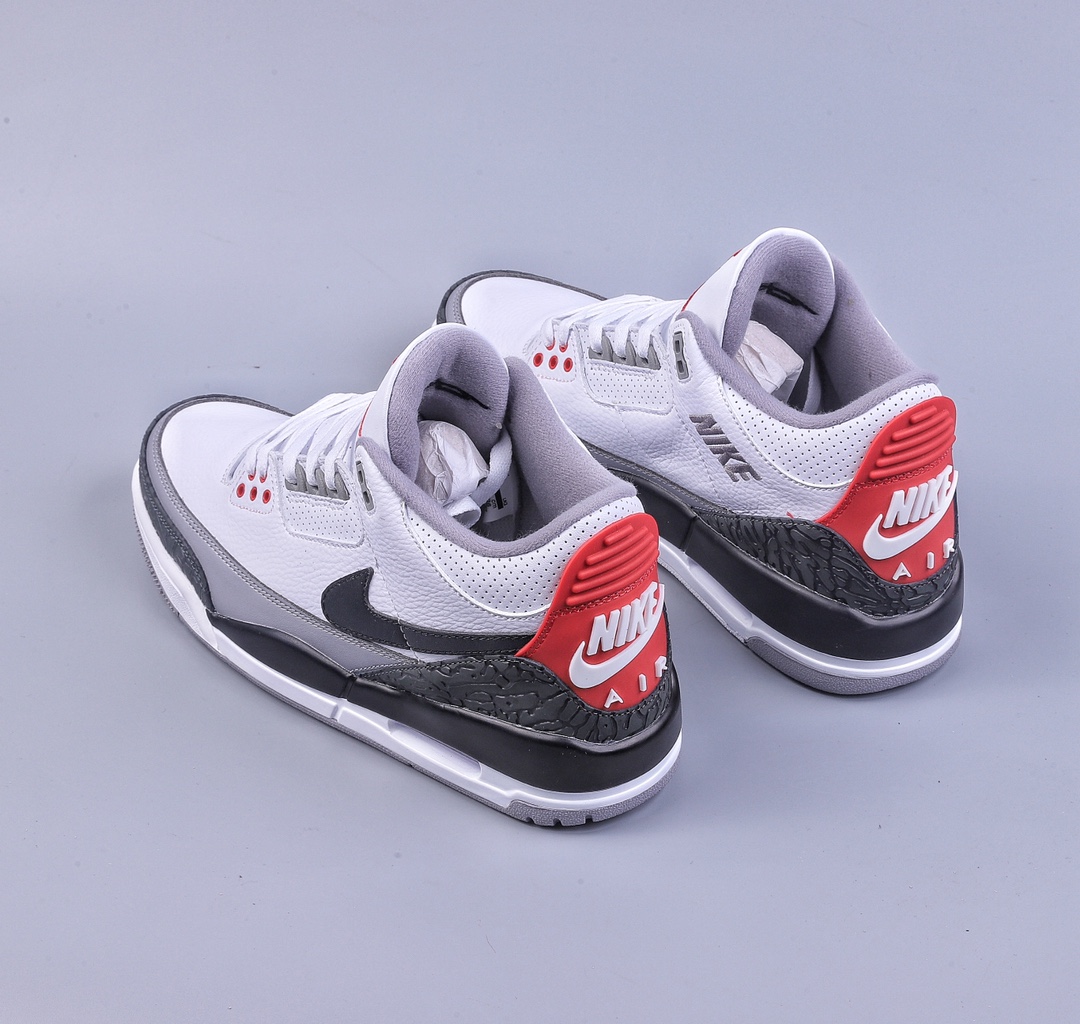 280 R Air Jordan AJ3 Retro NRG手稿黑白水泥钩子AQ3835-160