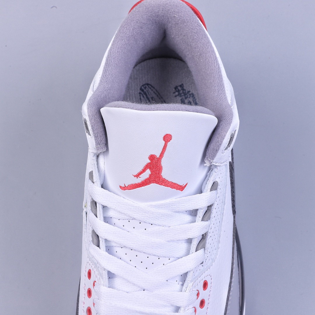 280 R Air Jordan AJ3 Retro NRG手稿黑白水泥钩子AQ3835-160