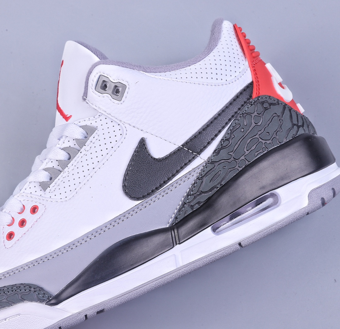 280 R Air Jordan AJ3 Retro NRG手稿黑白水泥钩子AQ3835-160