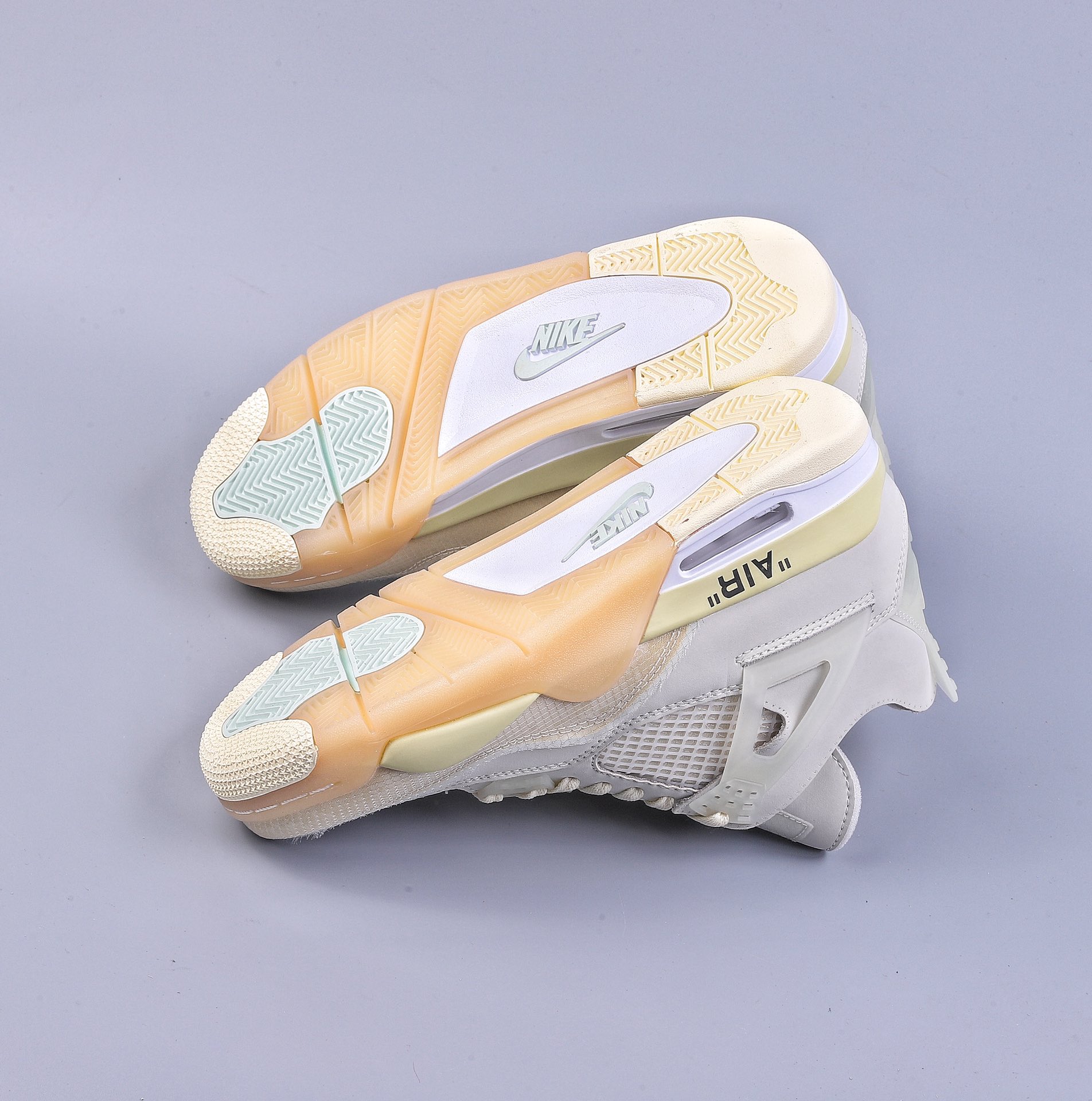 300 R Off-White x Air Jordan AJ4 Retro'Cream/Sail'“OW联名 白帆” CV9388-100