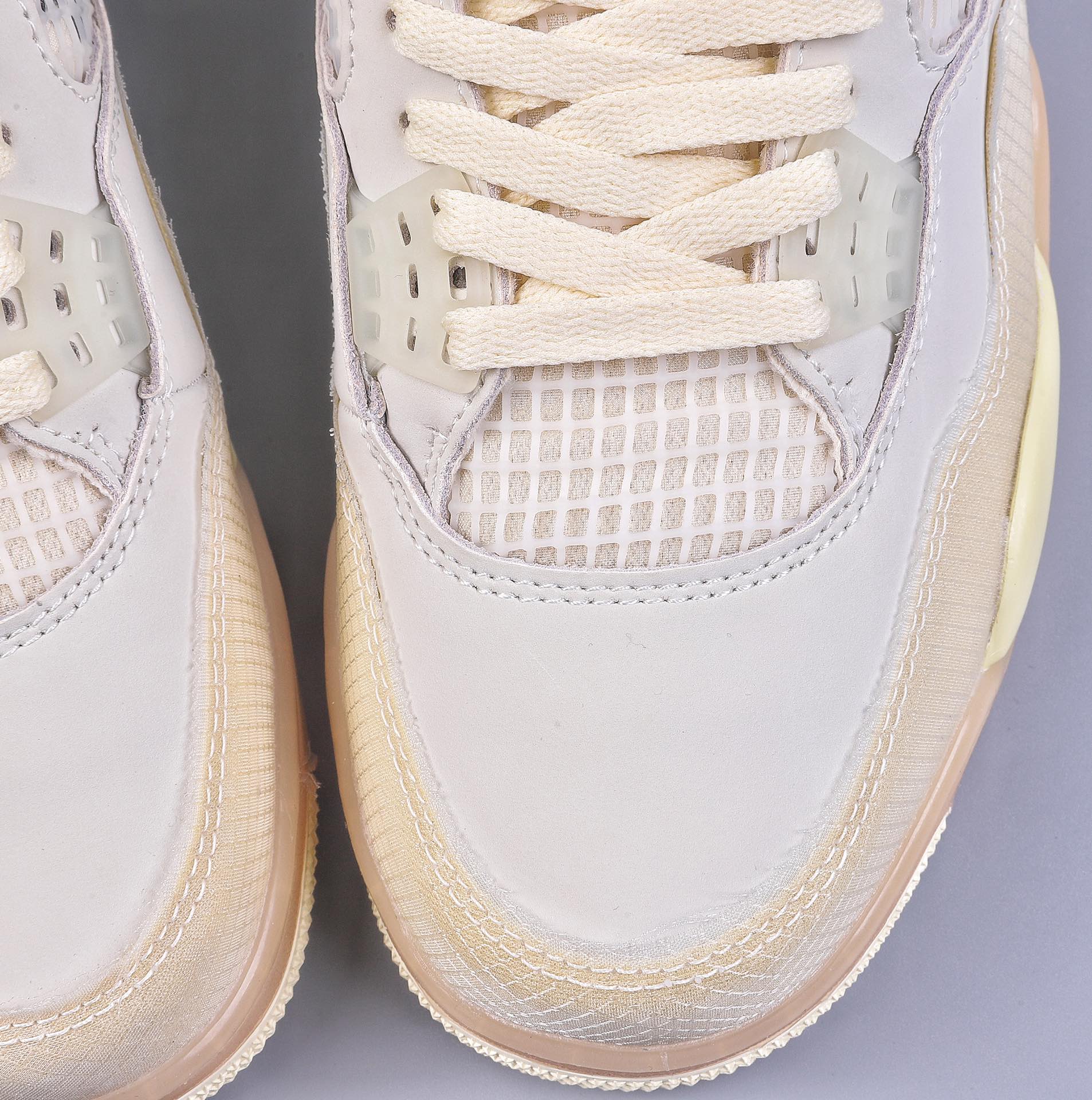 300 R Off-White x Air Jordan AJ4 Retro'Cream/Sail'“OW联名 白帆” CV9388-100