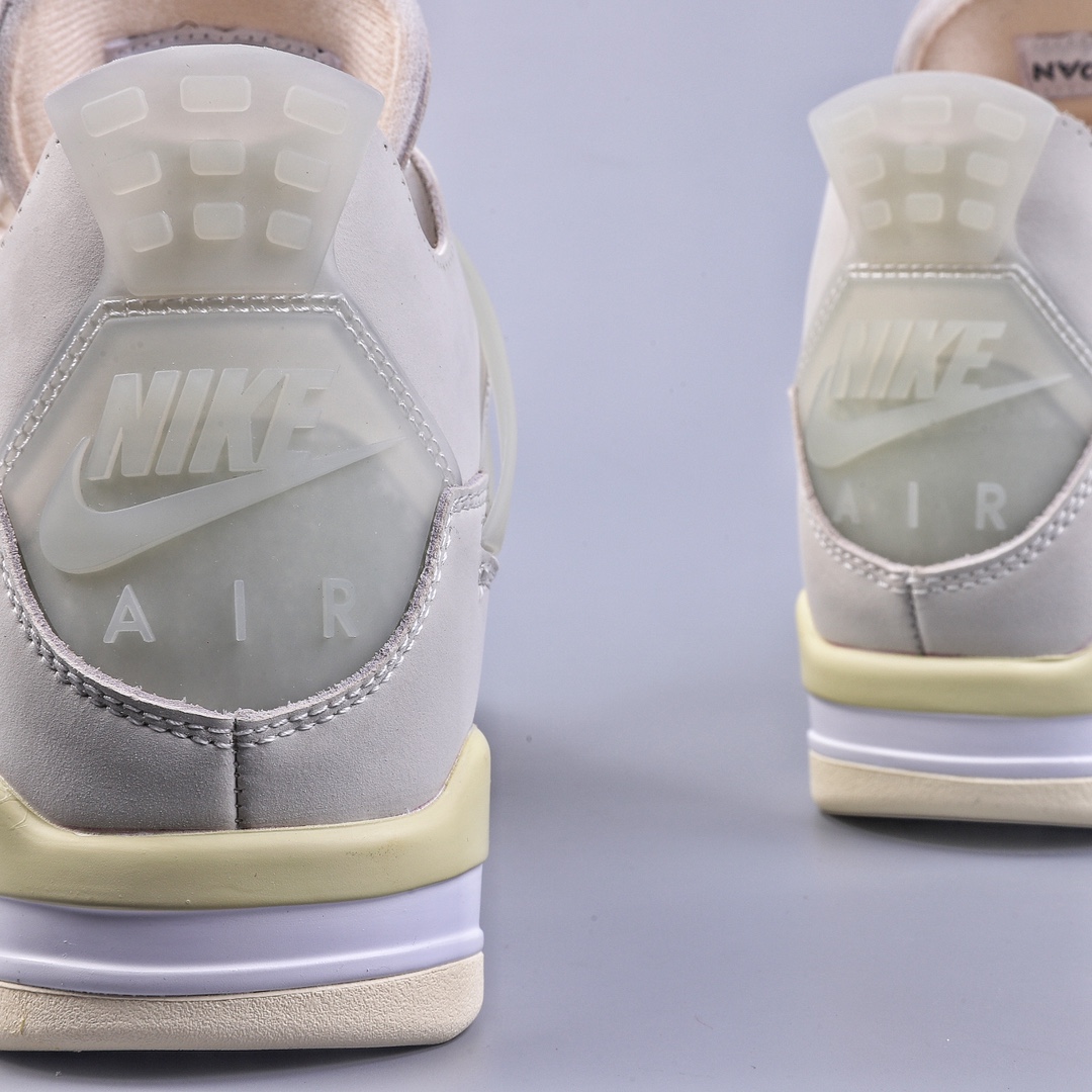 300 R Off-White x Air Jordan AJ4 Retro'Cream/Sail'“OW联名 白帆” CV9388-100