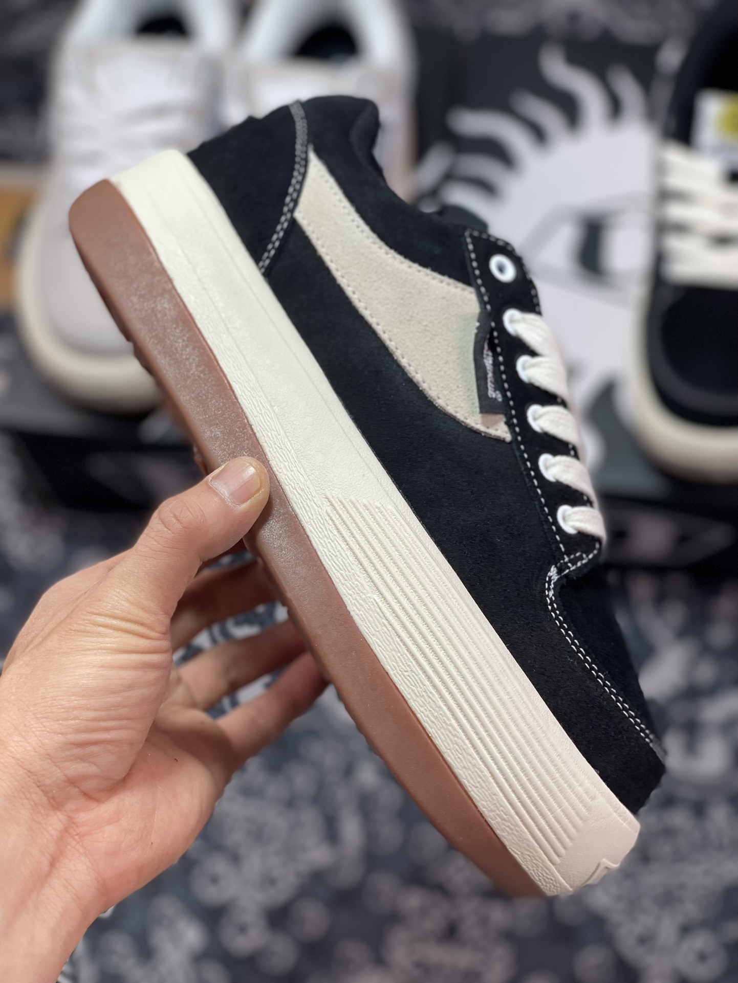 Original level Northwave Espresso Suede black and white retro non-slip wear-resistant thick bottom bread shoes