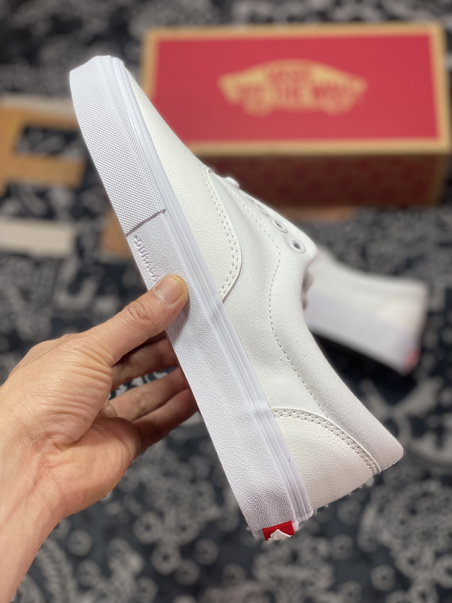 Vans Era Leather Skate small white shoes classic Era shoe shape with white canvas and leather splicing shoe body VN0A5FC9WWW