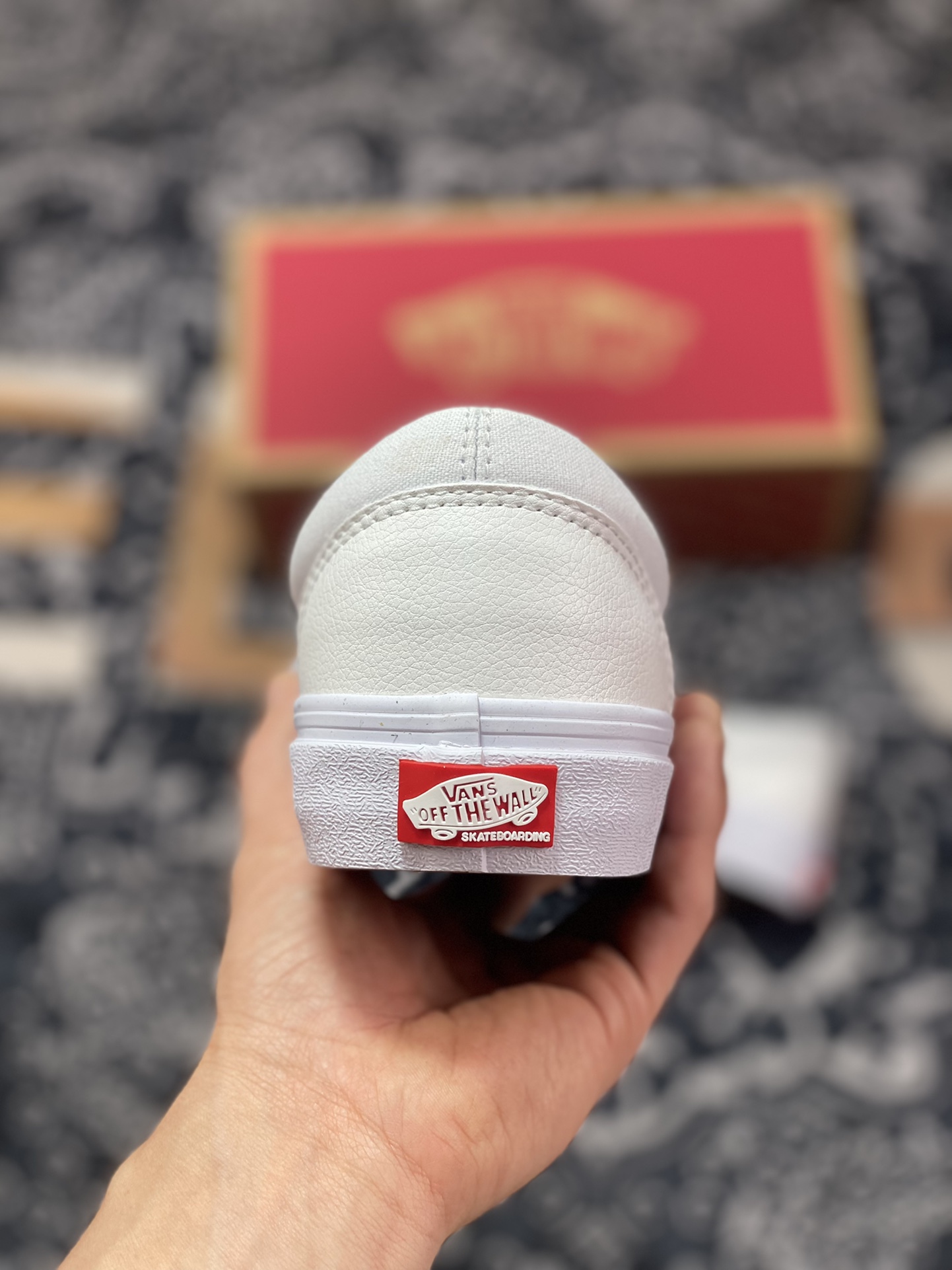 Vans Era Leather Skate small white shoes classic Era shoe shape with white canvas and leather splicing shoe body VN0A5FC9WWW