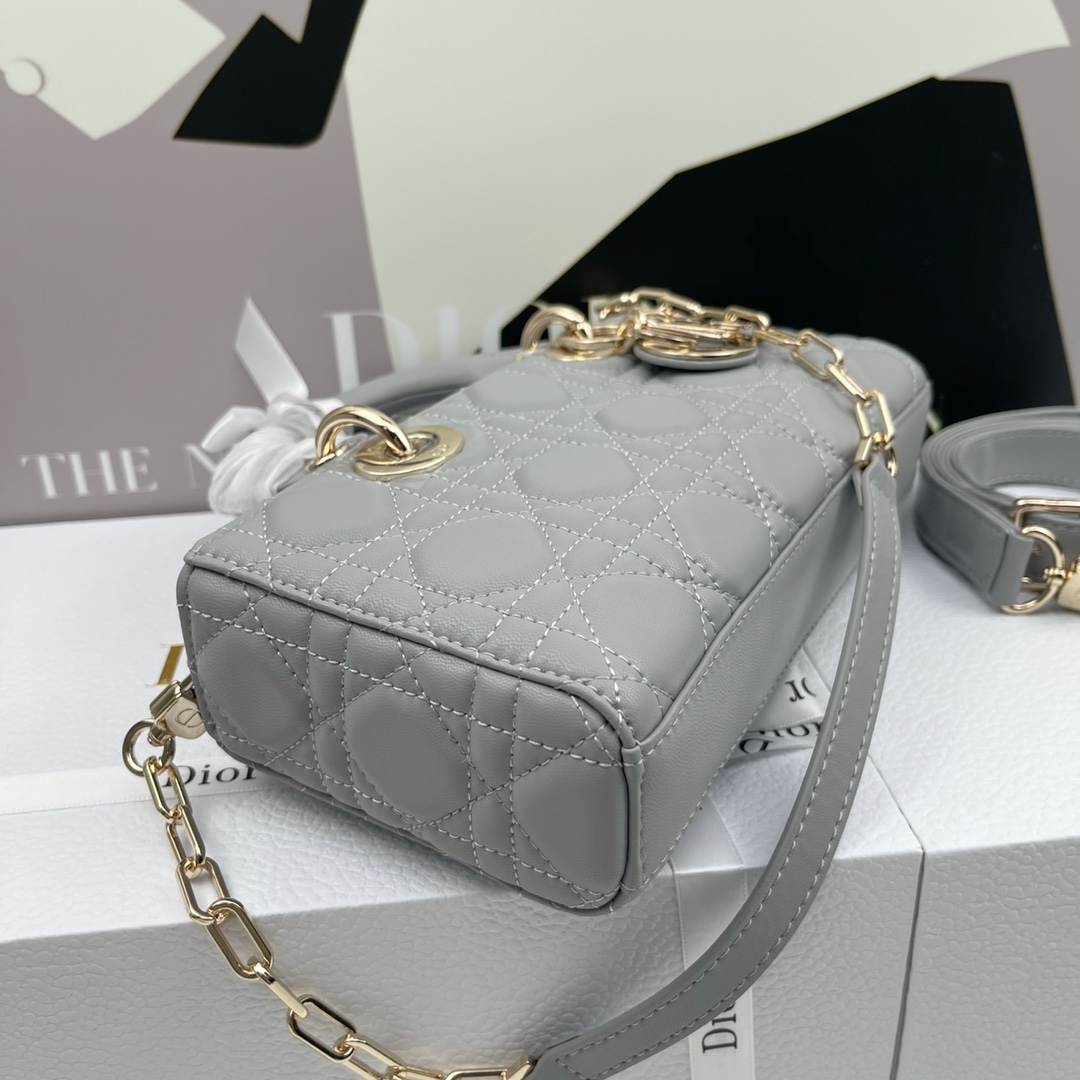 Dior Lady D-Joy Gray 22cm shoulder everyday