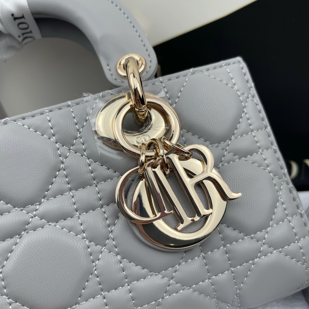 Dior Lady D-Joy Gray 22cm shoulder everyday