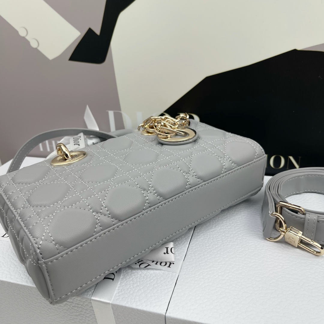 Dior Lady D-Joy Gray 22cm shoulder everyday
