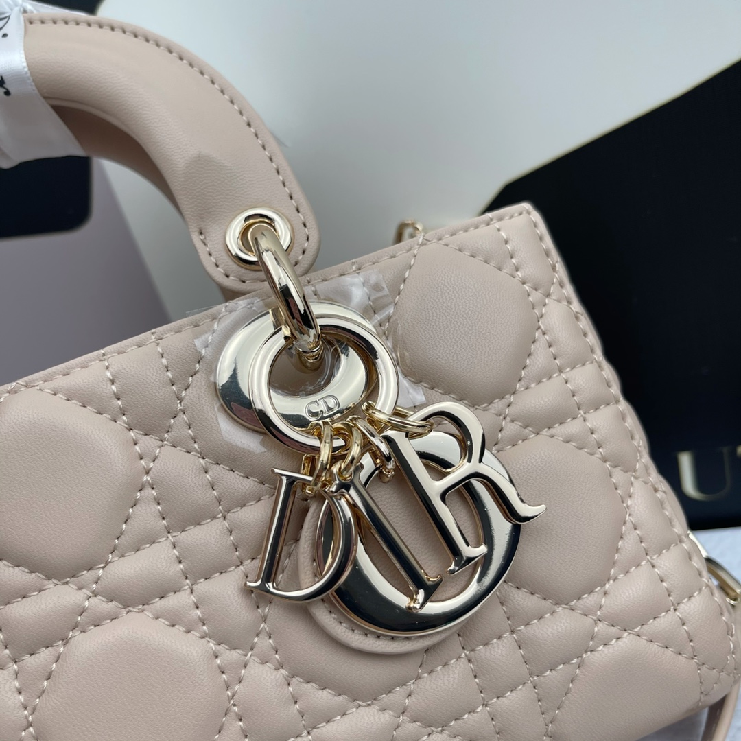 Dior Lady D-Joy Pink Beige 22cm shoulder everyday