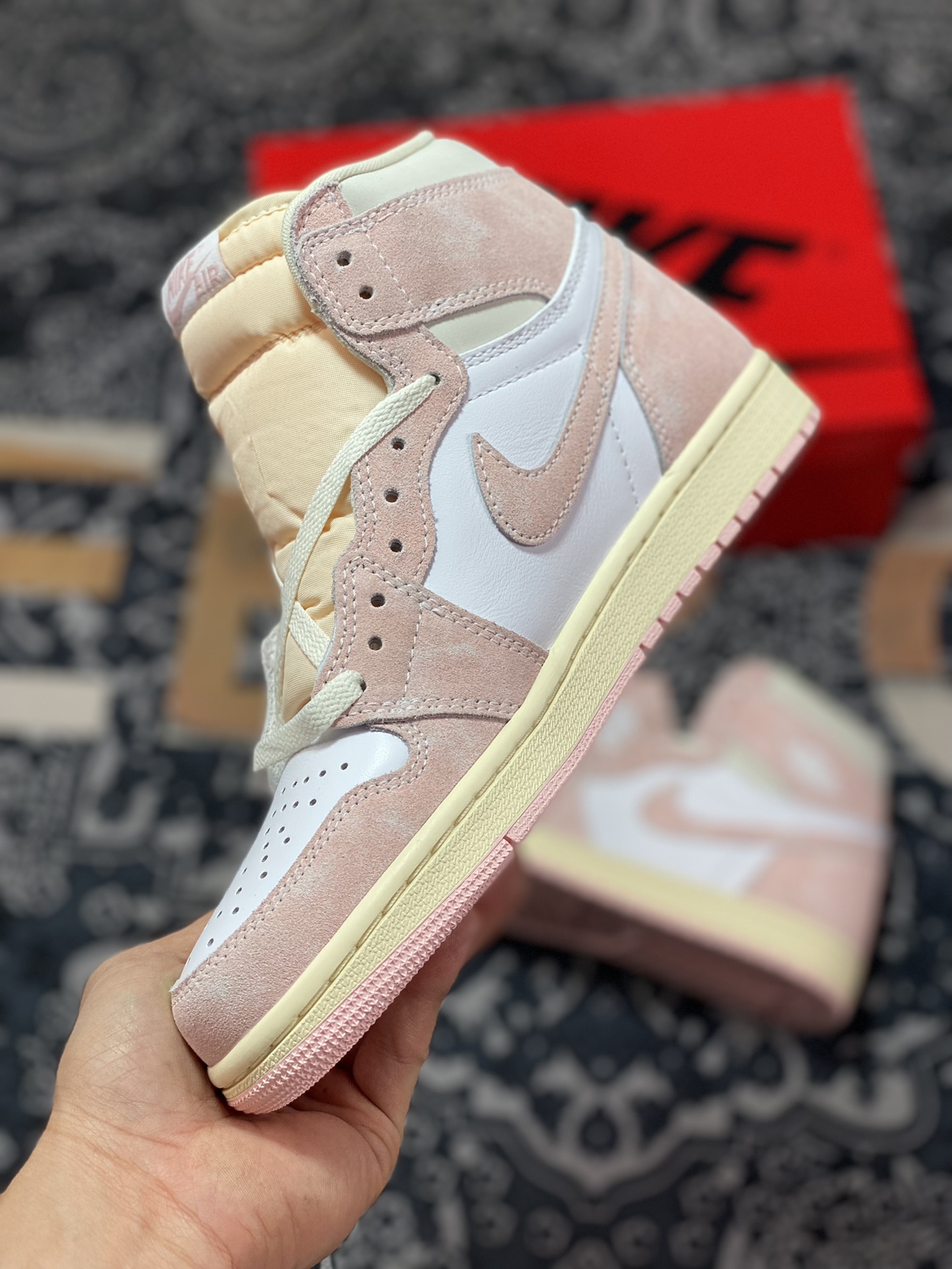 Air Jordan 1 High ”Washed Pink” powder white FD2596-600 produced by the original level factory-Top High Quatity Cheap Sneakers Fashion Clothing Clothes Bags handbags Shoes of all Brand wholesale With The best Quality And Beautiful Price from China Factory Chinese suppliers wholesaler seller Air Jordan 1 High ”Washed Pink” powder white FD2596-600 produced by the original level factory