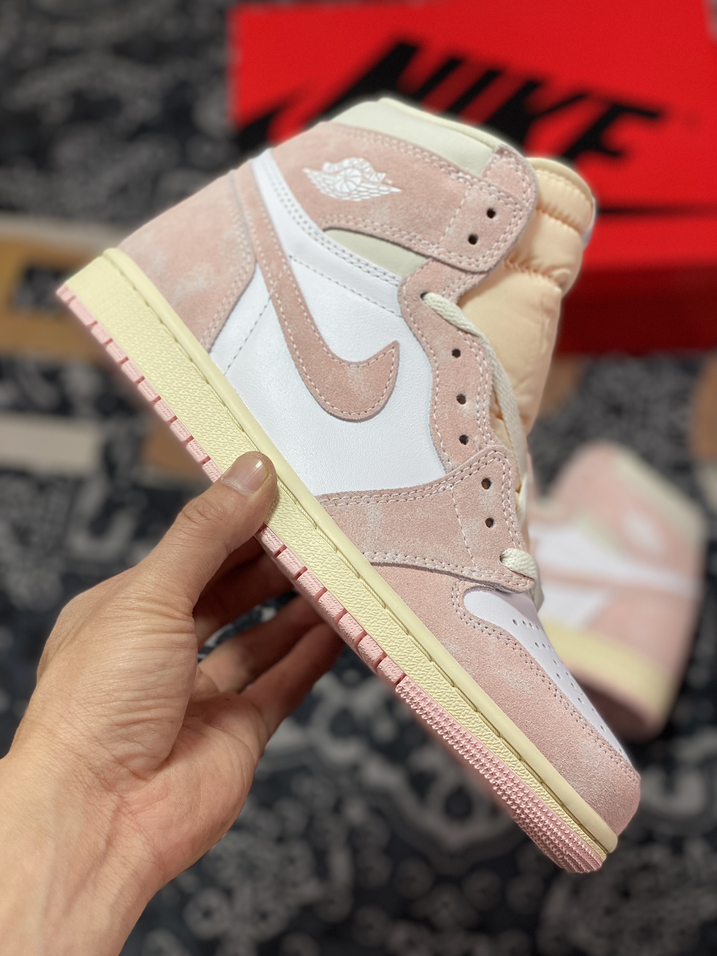 Air Jordan 1 High ”Washed Pink” powder white FD2596-600 produced by the original level factory-Top High Quatity Cheap Sneakers Fashion Clothing Clothes Bags handbags Shoes of all Brand wholesale With The best Quality And Beautiful Price from China Factory Chinese suppliers wholesaler seller Air Jordan 1 High ”Washed Pink” powder white FD2596-600 produced by the original level factory