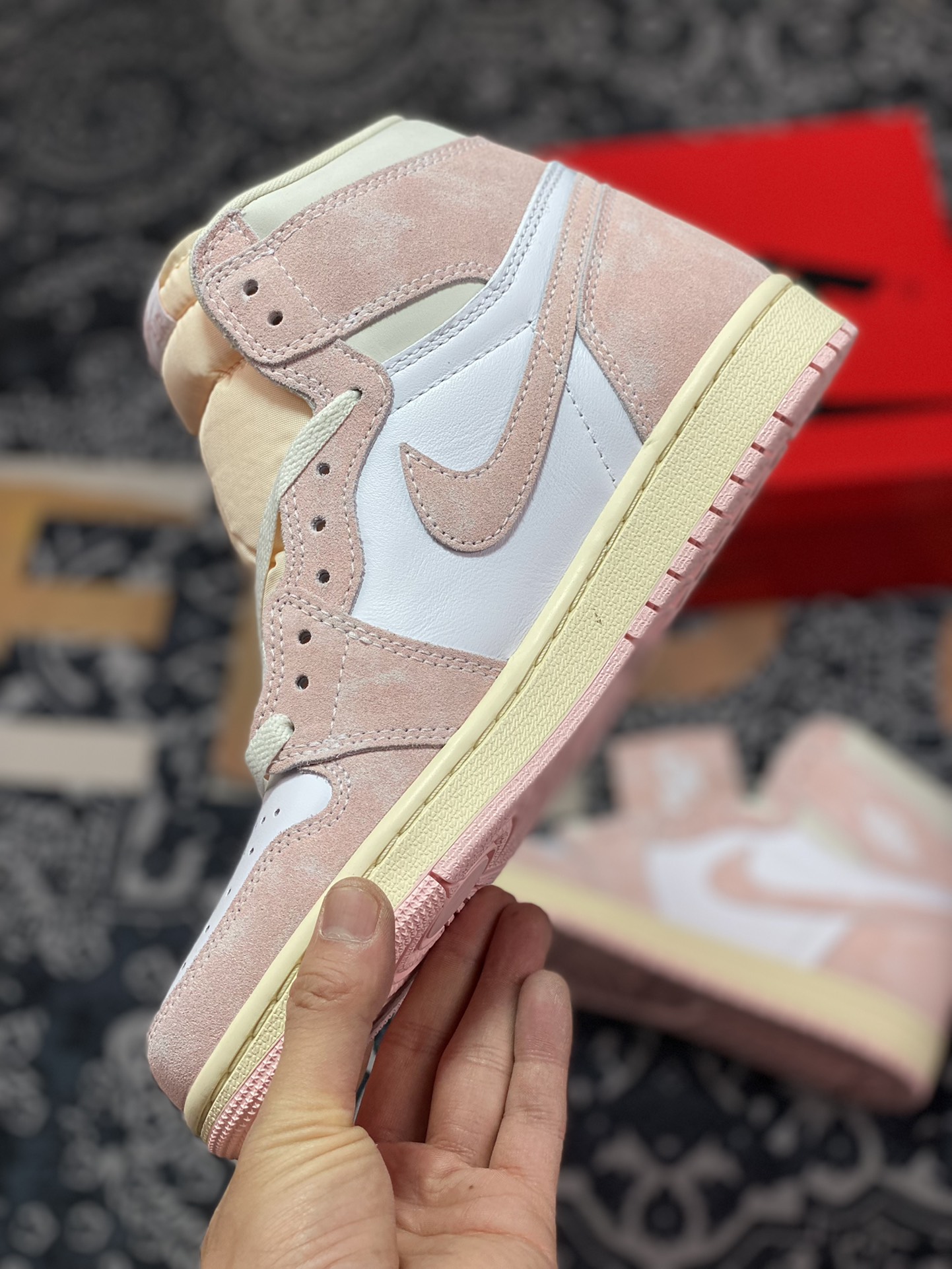 Air Jordan 1 High ”Washed Pink” powder white FD2596-600 produced by the original level factory-Top High Quatity Cheap Sneakers Fashion Clothing Clothes Bags handbags Shoes of all Brand wholesale With The best Quality And Beautiful Price from China Factory Chinese suppliers wholesaler seller Air Jordan 1 High ”Washed Pink” powder white FD2596-600 produced by the original level factory