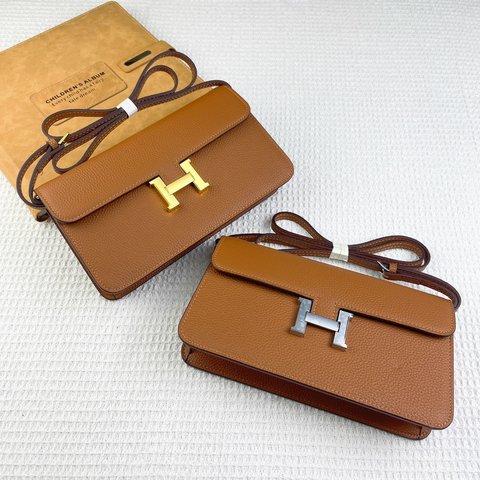 Hermes Crossbody & Shoulder Bags Lychee Pattern Cowhide