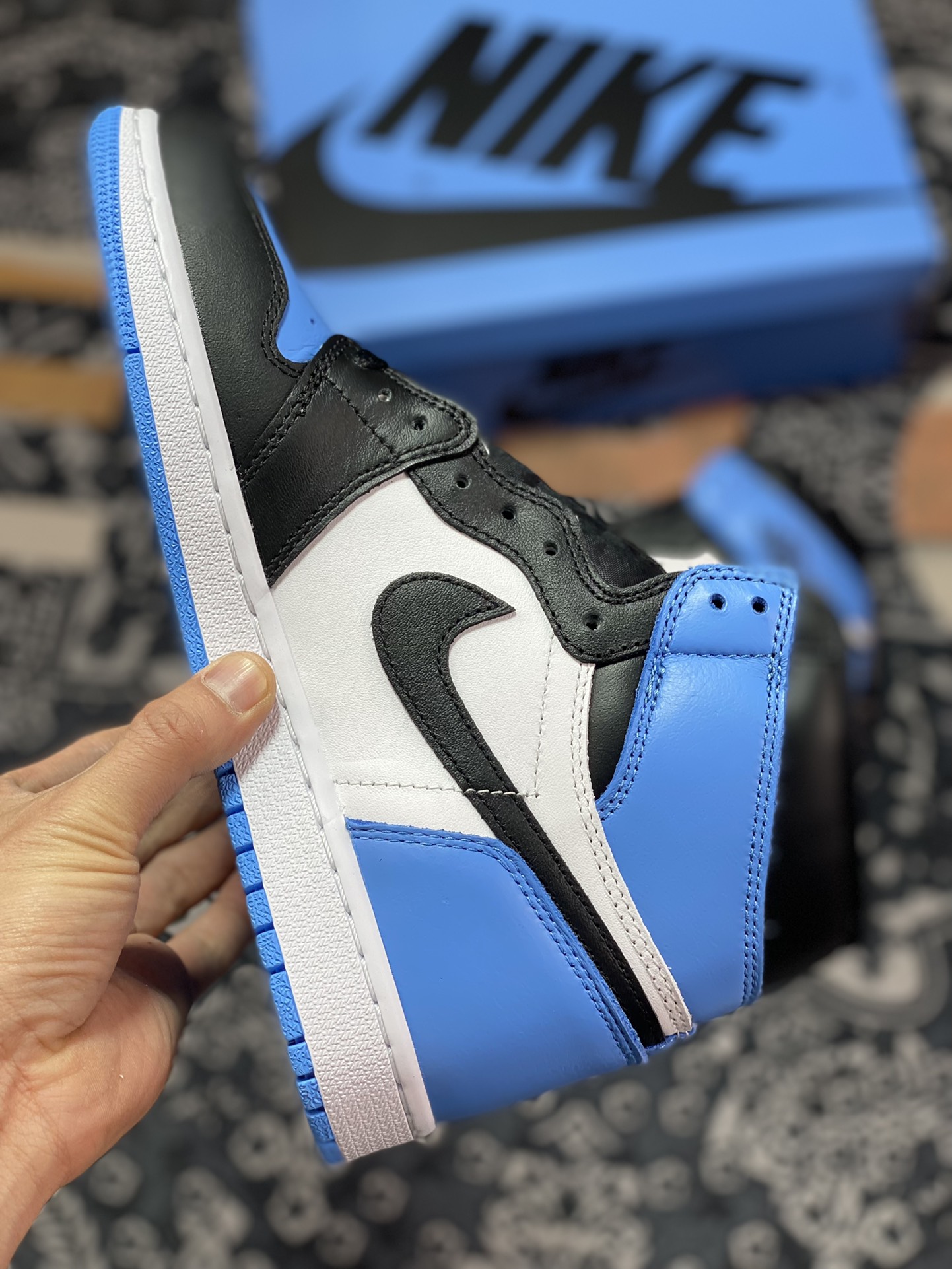 Original grade Dongguan factory produced Air Jordan 1 High ”University Blue” blue and white DZ5485-400-Top High Quatity Cheap Sneakers Fashion Clothing Clothes Bags handbags Shoes of all Brand wholesale With The best Quality And Beautiful Price from China Factory Chinese suppliers wholesaler seller Original grade Dongguan factory produced Air Jordan 1 High ”University Blue” blue and white DZ5485-400