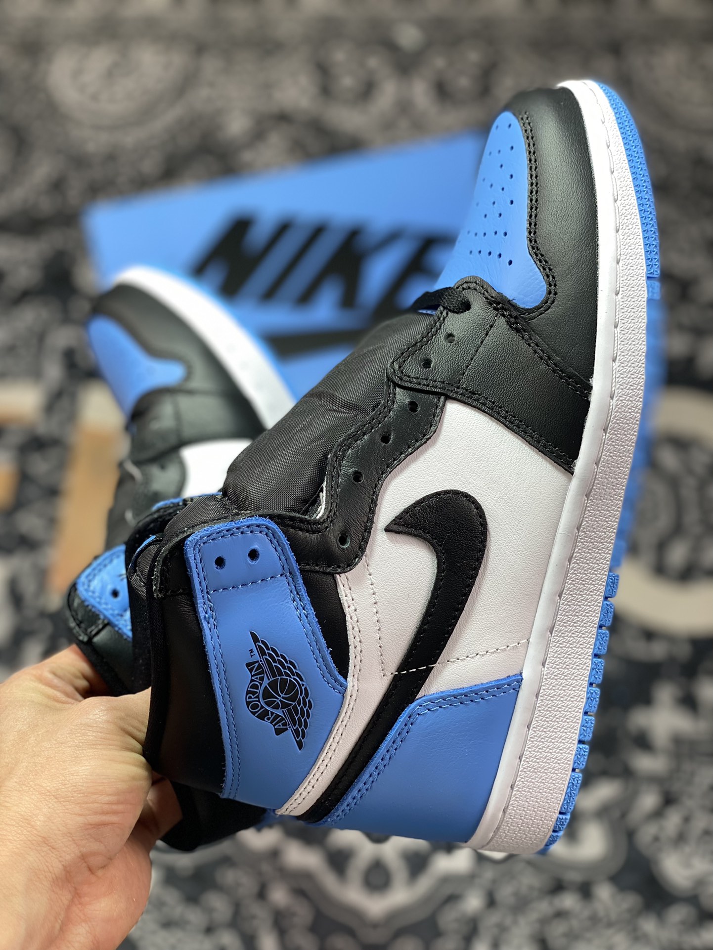 Original grade Dongguan factory produced Air Jordan 1 High ”University Blue” blue and white DZ5485-400-Top High Quatity Cheap Sneakers Fashion Clothing Clothes Bags handbags Shoes of all Brand wholesale With The best Quality And Beautiful Price from China Factory Chinese suppliers wholesaler seller Original grade Dongguan factory produced Air Jordan 1 High ”University Blue” blue and white DZ5485-400