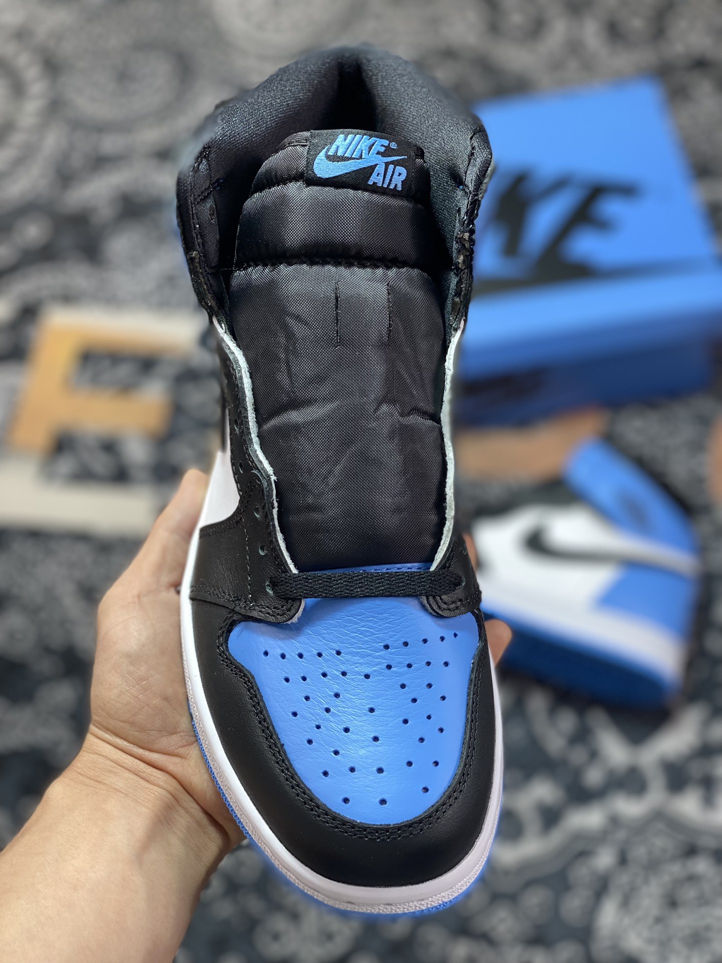 Original grade Dongguan factory produced Air Jordan 1 High ”University Blue” blue and white DZ5485-400-Top High Quatity Cheap Sneakers Fashion Clothing Clothes Bags handbags Shoes of all Brand wholesale With The best Quality And Beautiful Price from China Factory Chinese suppliers wholesaler seller Original grade Dongguan factory produced Air Jordan 1 High ”University Blue” blue and white DZ5485-400