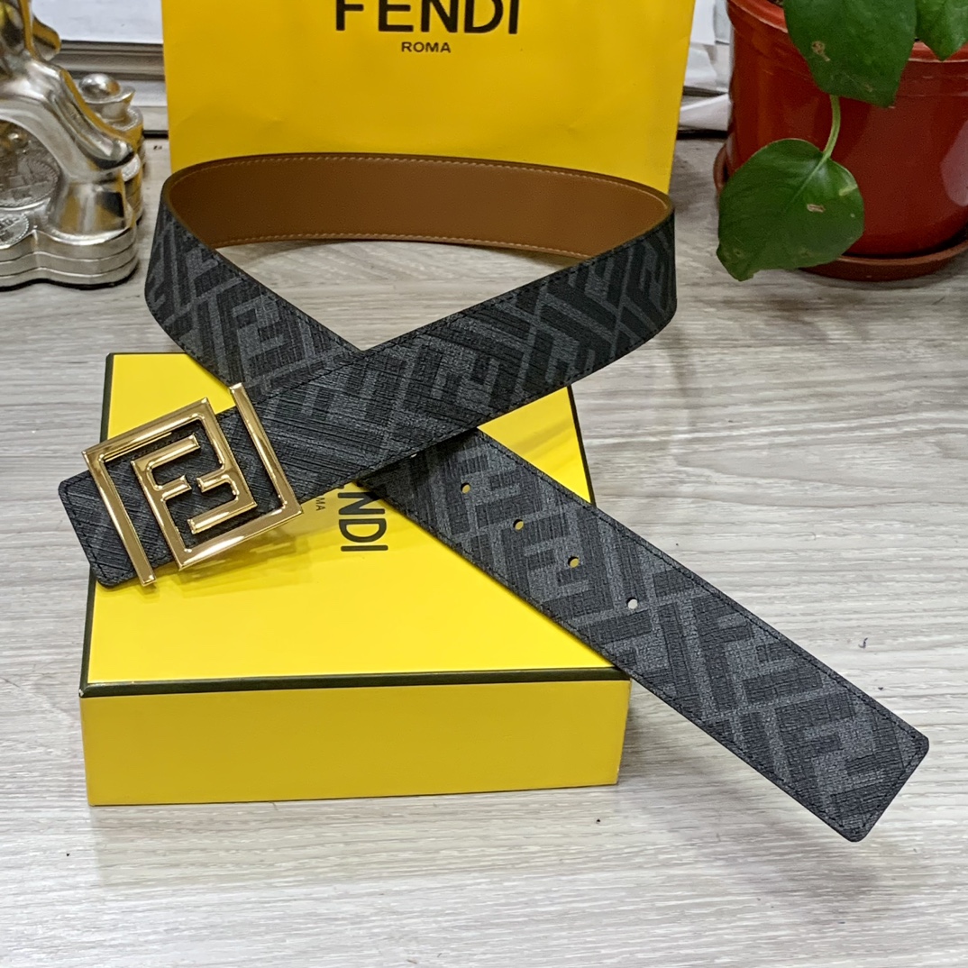 FENDI芬迪专柜同款宽4.0CM双