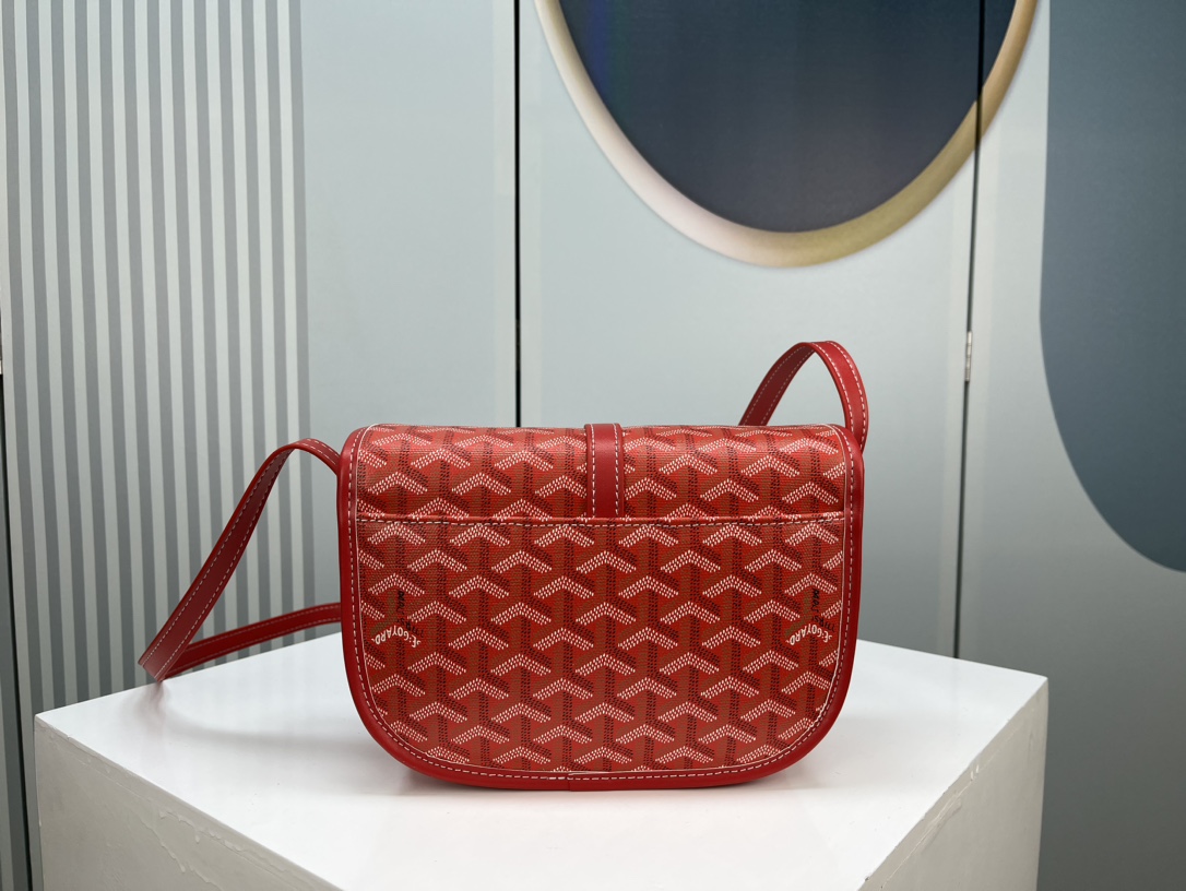 Goyard 邮差包 明星同款，新比例小方形包包 简洁大气实用的小方包 获得很多明星喜爱 手绘花纹特别有自己的特色 Si
