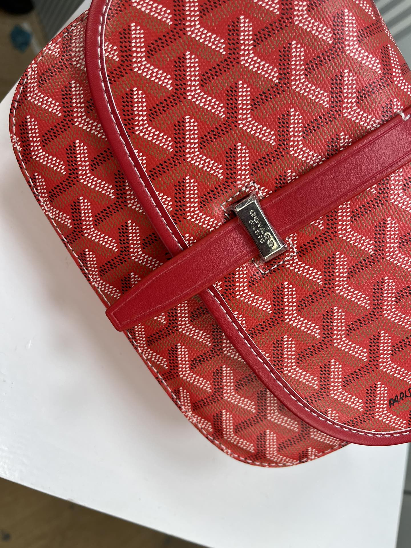 Goyard 邮差包 明星同款，新比例小方形包包 简洁大气实用的小方包 获得很多明星喜爱 手绘花纹特别有自己的特色 Si