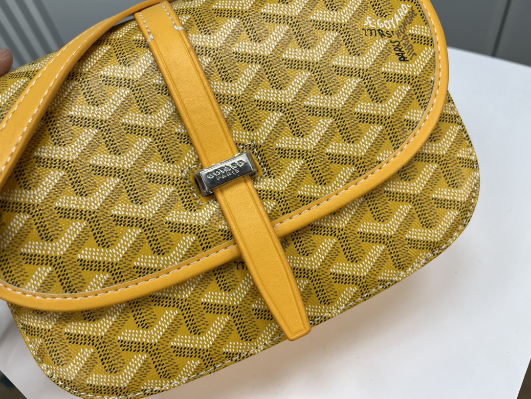Goyard 邮差包 明星同款，新比例小方形包包 简洁大气实用的小方包 获得很多明星喜爱 手绘花纹特别有自己的特色 Si