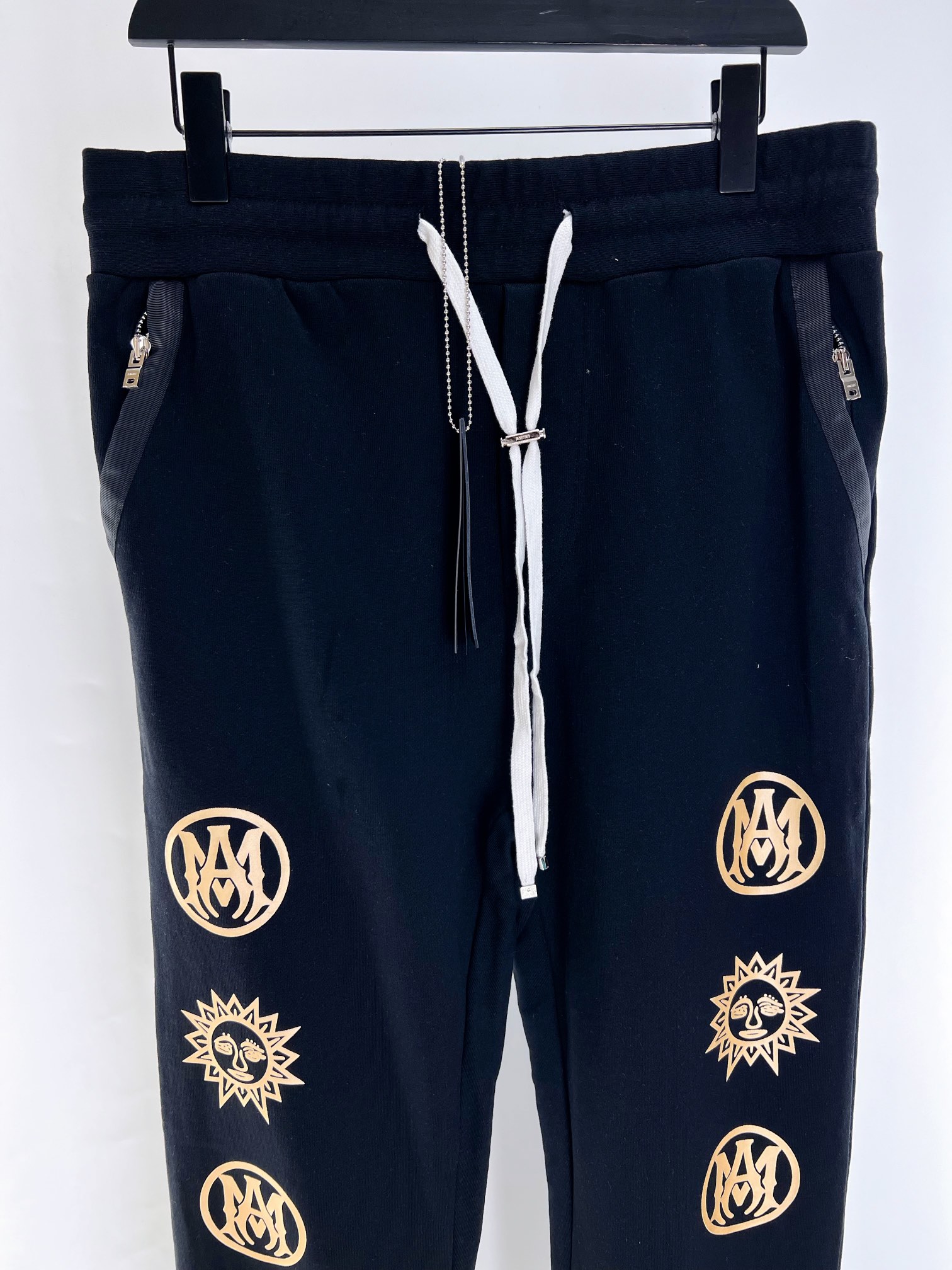 Amiri Men's Black Cotton Sweatpants with Moon and Sun Graphic Print 4 i1681187080 1024 2